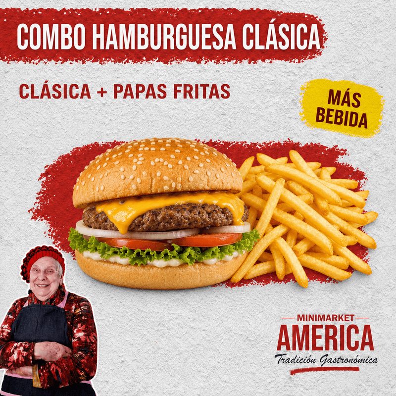 Combo Hamburguesa Clásica